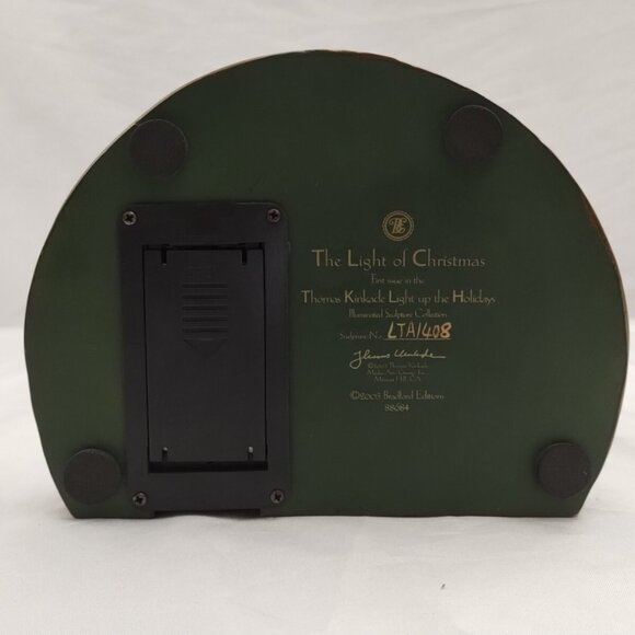 Collectible Thomas Kinkade The Light Of Christmas Illuminated Santa W/ Adapter - Picture 14 of 16